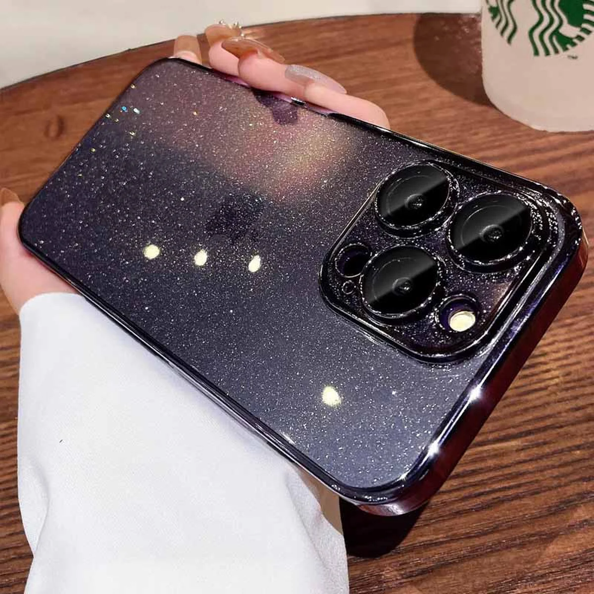 Чехол TPU+PC Glittershine для Apple iPhone 13 Pro Max (6.7") Purple