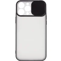 Чехол Camshield mate TPU со шторкой для камеры для Apple iPhone 13 Pro Max (6.7") Черный