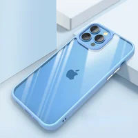 TPU+PC чехол Chrome Buttons для Apple iPhone 13 Pro Max (6.7") Голубой