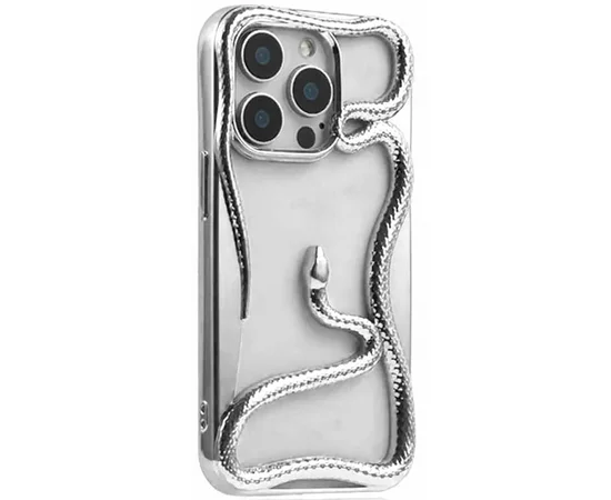 TPU чехол Snake для Apple iPhone 13 Pro Max (6.7") Silver