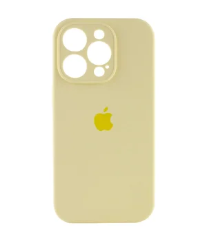 Чехол Silicone Case Full Camera Protective (AA) для Apple iPhone 13 Pro Max (6.7") Желтый / Mellow Yellow