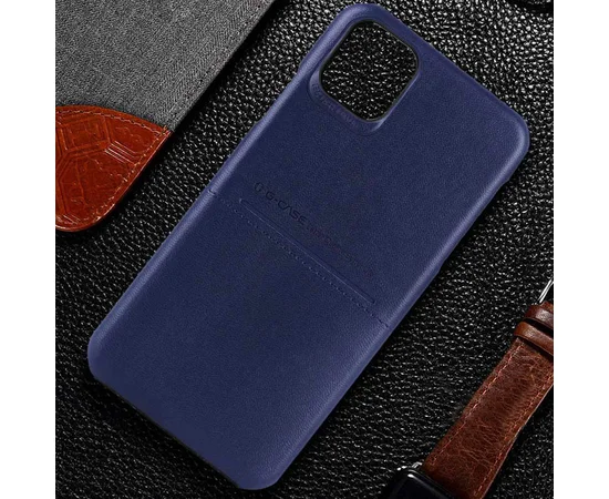 Кожаная накладка G-Case Cardcool Series для Apple iPhone 13 Pro Max (6.7") Синий