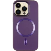 Кожаный чехол SnapCase with MagSafe для Apple iPhone 13 Pro Max (6.7") Dark Purple
