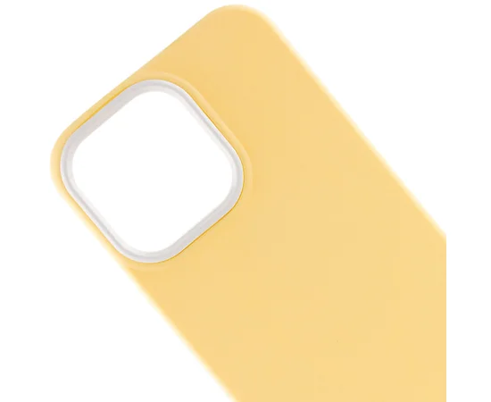 Чехол TPU+PC Bichromatic для Apple iPhone 13 Pro Max (6.7") Creamy-yellow / White