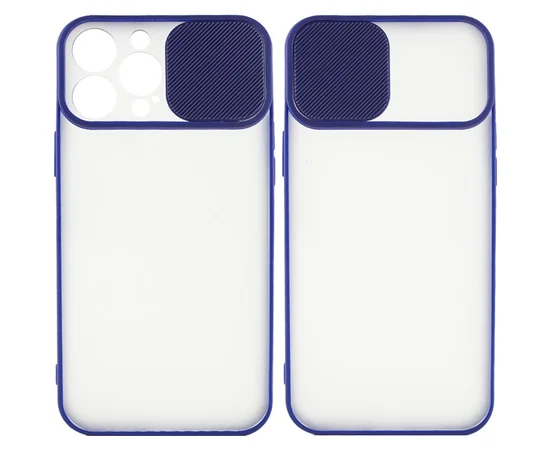 Чехол Camshield mate TPU со шторкой для камеры для Apple iPhone 13 Pro Max (6.7") Синий
