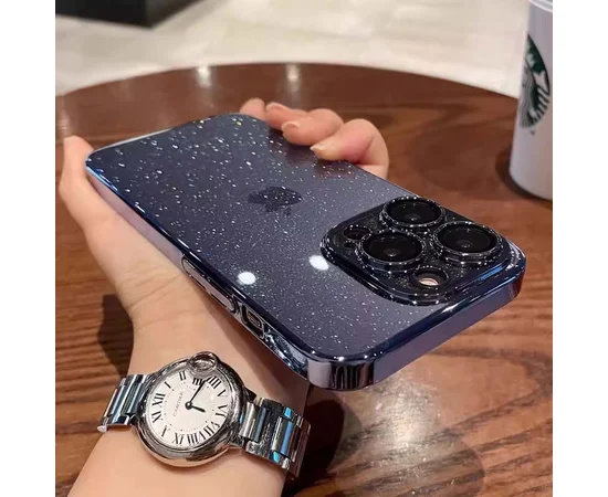 Чехол TPU+PC Glittershine для Apple iPhone 13 Pro Max (6.7") Dark Blue