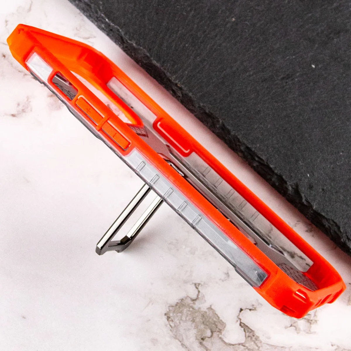 Ударопрочный чехол Transformer CrystalRing для Apple iPhone 13 Pro Max (6.7") Красный