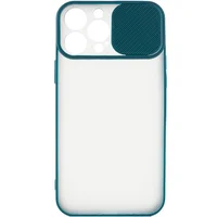 Чехол Camshield mate TPU со шторкой для камеры для Apple iPhone 13 Pro Max (6.7") Зеленый