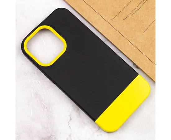 Чохол TPU+PC Bichromatic для Apple iPhone 13 Pro Max (6.7") Black / Yellow