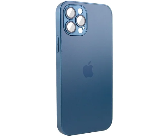 Чехол TPU+Glass Sapphire matte case для Apple iPhone 13 Pro Max (6.7") Navy Blue