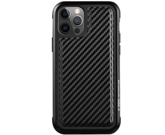 Чехол PC+TPU+Metal K-DOO MARS Series для Apple iPhone 13 Pro Max (6.7") Carbon Black