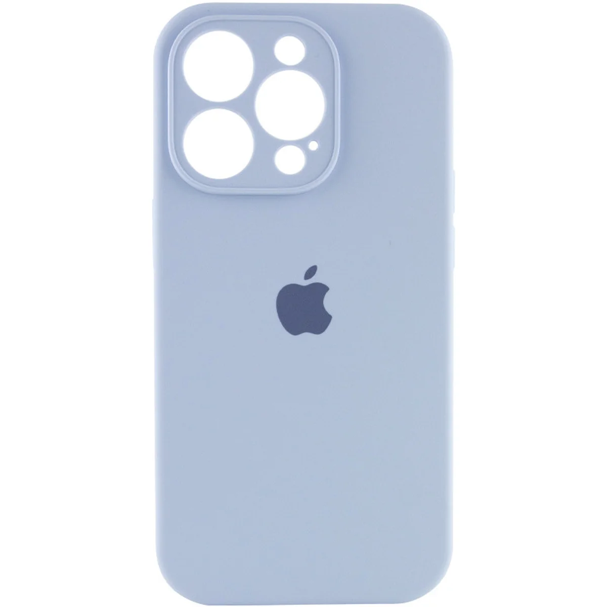 Чехол Silicone Case Full Camera Protective (AA) для Apple iPhone 13 Pro Max (6.7") Голубой / Lilac Blue