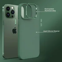 TPU чохол Bonbon Metal Style для Apple iPhone 13 Pro Max (6.7") Зелений / Pine green
