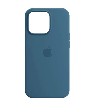 Чохол Silicone case (AAA) full with Magsafe and Animation для Apple iPhone 13 Pro Max (6.7") Синій / Blue Jay