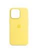 Чехол Silicone case (AAA) full with Magsafe для Apple iPhone 13 Pro Max (6.7") Желтый / Lemon Zest