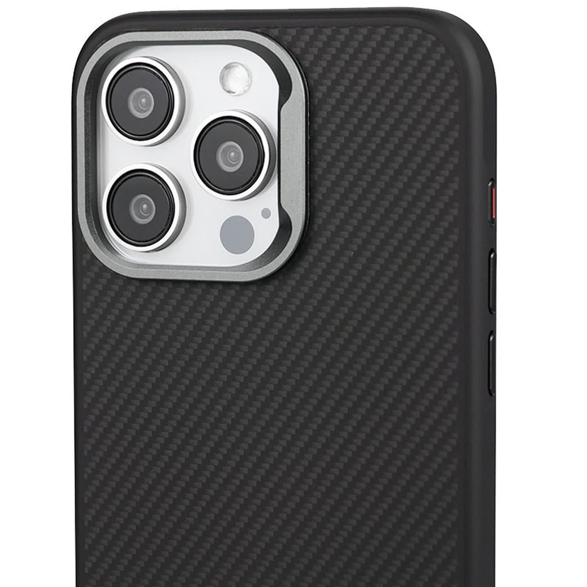 Чехол TPU+PC Carbon with MagSafe для Apple iPhone 13 Pro Max (6.7") Black
