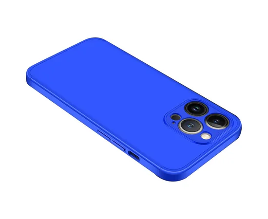 Пластиковая накладка GKK LikGus 360 градусов (opp) для Apple iPhone 13 Pro Max (6.7") Синий