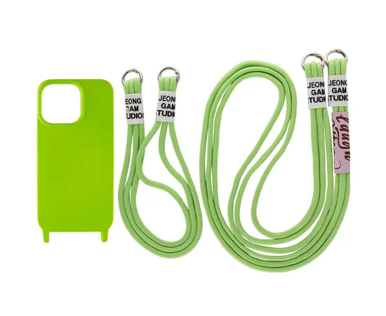 Чехол TPU two straps California для Apple iPhone 13 Pro Max (6.7") Салатовый