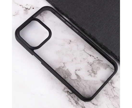 TPU+PC чехол Chrome Buttons для Apple iPhone 13 Pro Max (6.7") Черный