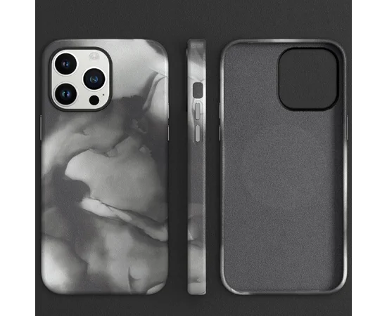 Кожаный чехол Figura Series Case with MagSafe для Apple iPhone 13 Pro Max (6.7") Black