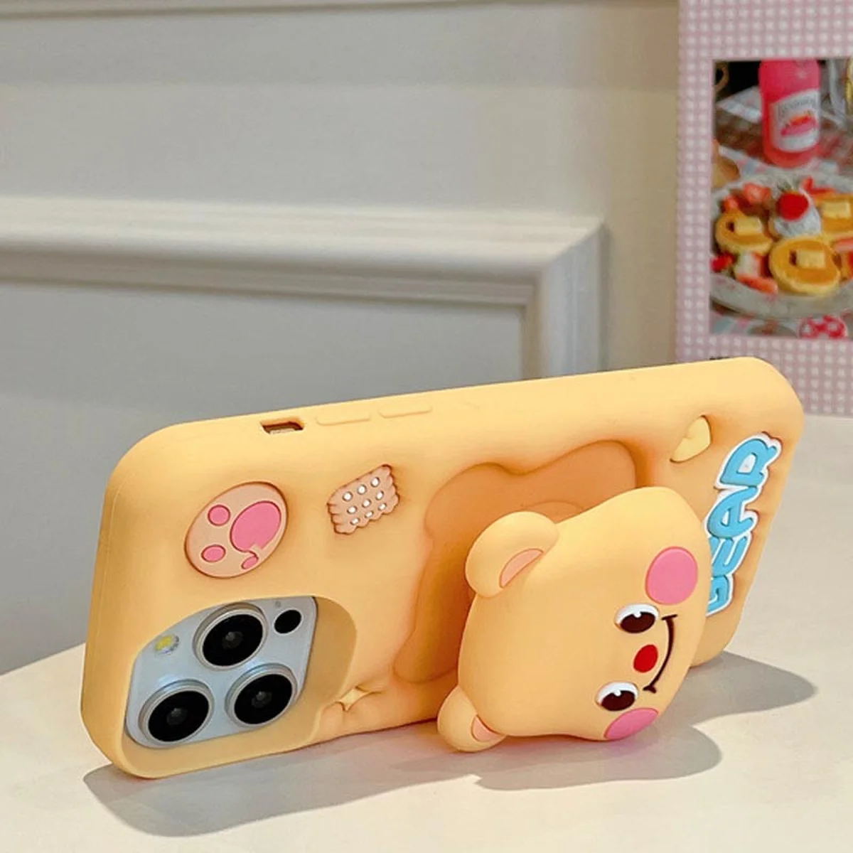Силиконовый чехол Funny 3D для Apple iPhone 13 Pro Max (6.7") Little bear