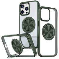 TPU+PC чехол Metal Ring with MagSafe для Apple iPhone 13 Pro Max (6.7") / 12 Pro Max (6.7") Зеленый