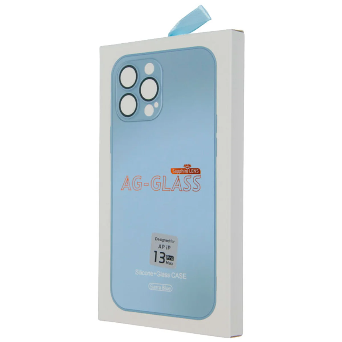 Чохол TPU+Glass Sapphire matte case для Apple iPhone 13 Pro Max (6.7") Sierra Blue