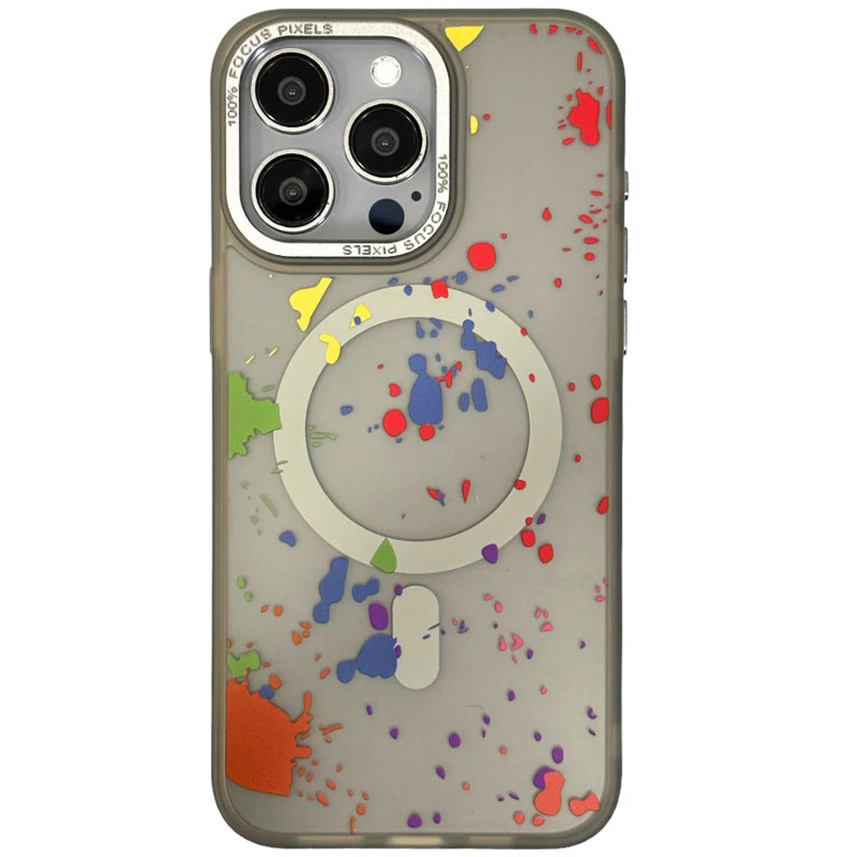 Чехол TPU+PC Flush with MagSafe для Apple iPhone 13 Pro Max (6.7") Titanium grey