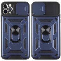 Удароміцний чохол Camshield Serge Ring для Apple iPhone 13 Pro Max (6.7") Синій