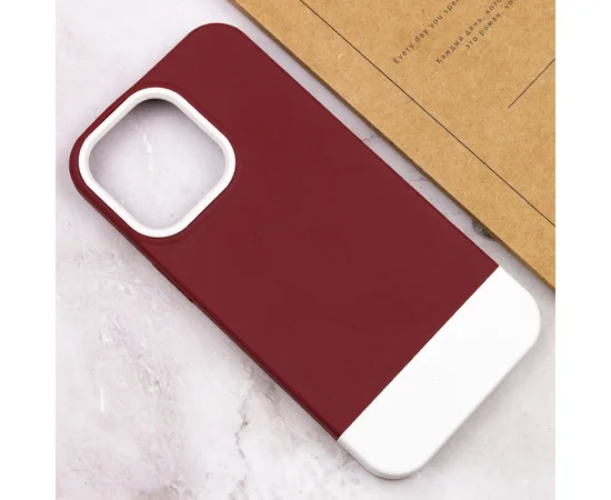 Чехол TPU+PC Bichromatic для Apple iPhone 13 Pro Max (6.7") Wine / White