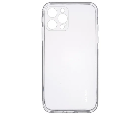 TPU чехол GETMAN Clear 1,0 mm для Apple iPhone 13 Pro Max (6.7") Бесцветный (прозрачный)