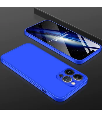 Пластиковая накладка GKK LikGus 360 градусов (opp) для Apple iPhone 13 Pro Max (6.7") Синий