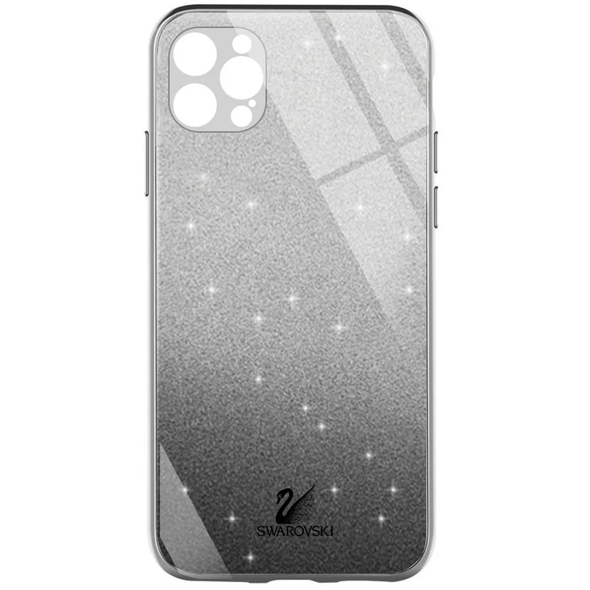 TPU+Glass чехол Swarovski для Apple iPhone 13 Pro Max (6.7") Черный