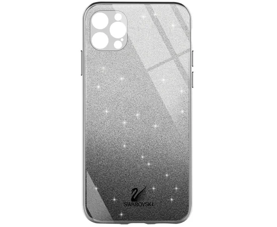 TPU+Glass чехол Swarovski для Apple iPhone 13 Pro Max (6.7") Черный