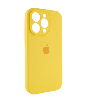 Чехол Silicone Case Full Camera Protective (AA) для Apple iPhone 13 Pro Max (6.7") Желтый / Yellow