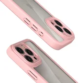TPU чехол Transparent + Colour 1,5mm для Apple iPhone 13 Pro Max (6.7") Pink