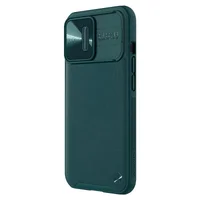 Кожаная накладка Nillkin Camshield Leather (шторка на камеру) для Apple iPhone 13 Pro Max (6.7") Зеленый / Green