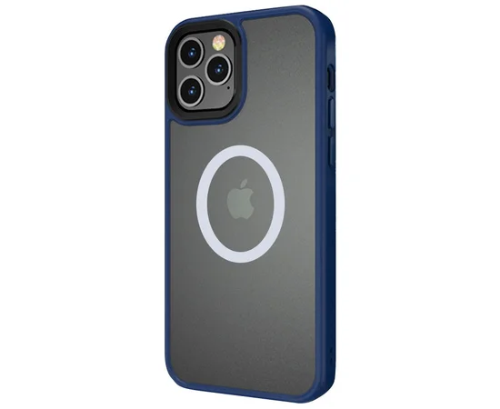 TPU+PC чохол Metal Buttons with MagSafe для Apple iPhone 13 Pro Max (6.7") Синій