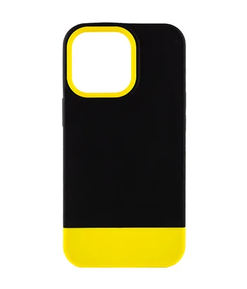 Чохол TPU+PC Bichromatic для Apple iPhone 13 Pro Max (6.7") Black / Yellow Чохол TPU+PC Bichromatic для Apple iPhone 13 Pro Max (6.7") Black / Yellow