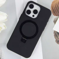 Чохол Silicone Case Full Protective NO LOGO with Ring для Apple iPhone 13 Pro Max (6.7") Black