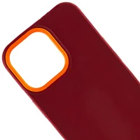 Чехол TPU+PC Bichromatic для Apple iPhone 13 Pro Max (6.7") Brown burgundy / Orange