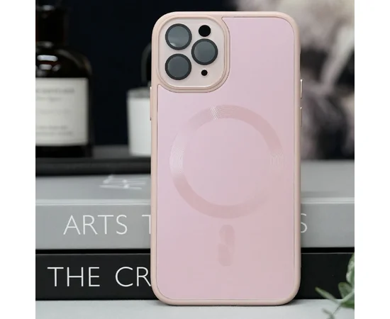 Чохол TPU+Glass Sapphire Midnight with MagSafe для Apple iPhone 13 Pro Max (6.7") Рожевий / Pink Sand