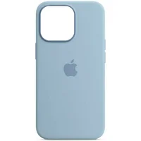 Чохол Silicone case (AAA) full with Magsafe для Apple iPhone 13 Pro Max (6.7") Синій / Blue Fog