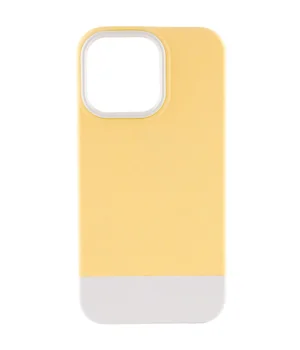 Чохол TPU+PC Bichromatic для Apple iPhone 13 Pro Max (6.7") Creamy-yellow / White