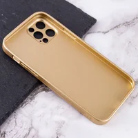 TPU+Glass чехол Matte Candy Full camera для Apple iPhone 13 Pro Max (6.7") Золотой