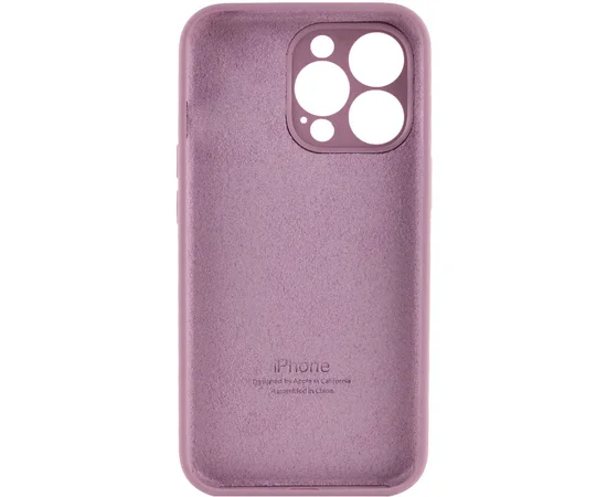 Чехол Silicone Case Full Camera Protective (AA) для Apple iPhone 13 Pro Max (6.7") Лиловый / Lilac Pride