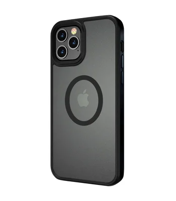 TPU+PC чохол Metal Buttons with MagSafe для Apple iPhone 13 Pro Max (6.7") Чорний