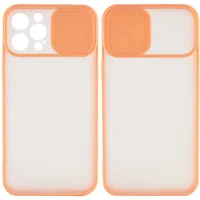 Чехол Camshield mate TPU со шторкой для камеры для Apple iPhone 13 Pro Max (6.7") Розовый