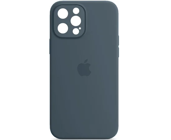 Чехол Silicone Case Full Camera Protective (AA) для Apple iPhone 13 Pro Max (6.7") Синий / Abyss Blue