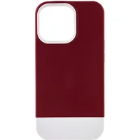 Чехол TPU+PC Bichromatic для Apple iPhone 13 Pro Max (6.7") Wine / White